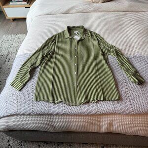 Kule 100% Silk Button Down (NWT Size Small)